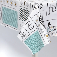 Скатерть на стол &laquo;Кухня&raquo; Доляна 137&times;180 см, белая