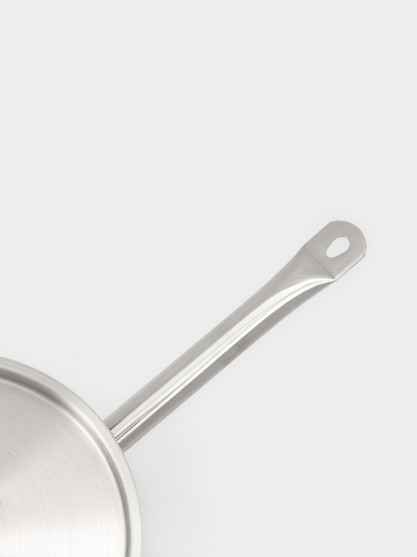 Ковш 9,8 л, d=28, h=16 см, с крышкой, толщина стенки 0,8 мм, индукция, две ручки