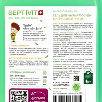 Гель для посуды SEPTIVIT "Цитрусовый пунш", 5л
