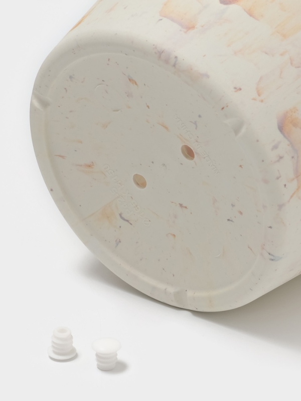 Кашпо круглое "SandStorm" d16,3х15 см, цвет оранжевый