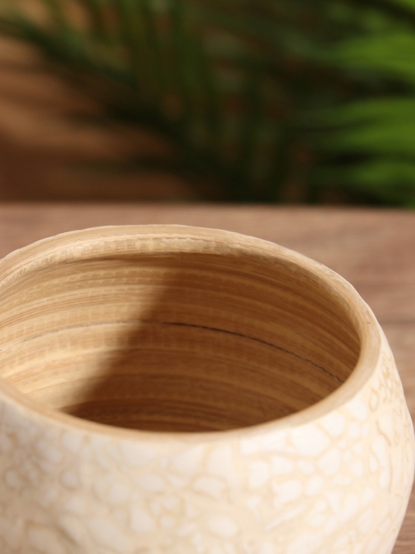 Ваза 12х12х11 см, бамбук