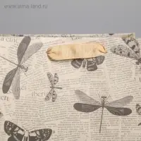 Пакет подарочный крафтовый, упаковка, &laquo;Бабочки&raquo;, 18 х 23 х 10 см