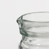 Кувшин стеклянный с крышкой Доляна &laquo;Ребристые грани&raquo;, 1 л