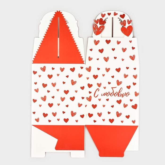 Коробка складная &laquo;С любовью&raquo; 14 х 16 х 14 см