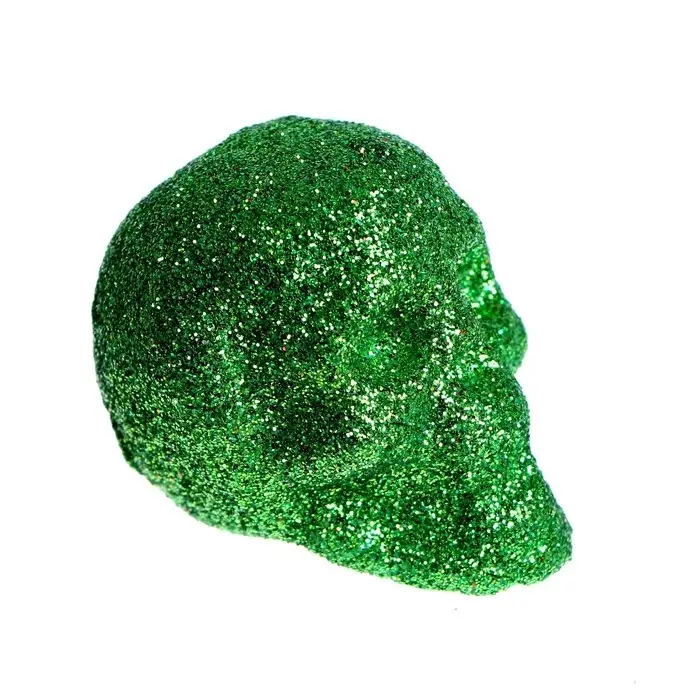 Фигурка для поделок и декора &laquo;Череп&raquo;, набор 6 шт., размер 1 шт: 4 &times; 4,5 &times; 4,5 см, цвет зелёный