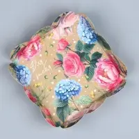 Коробка для печенья, кондитерская упаковка с пластиковой крышкой, &laquo;Для тебя&raquo;, 10.5 х 10.5 х 3 см