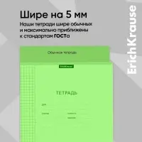 Тетрадь 24 листа, ErichKrause &laquo;Классика CoverPrо Neon&raquo;, в клетку, пластиковая обложка, блок офсет, 100% белизна, зелёная