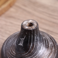 Ваза "Муэрта" дерево Джати, 12х12х8 см, цв. темно-коричневый