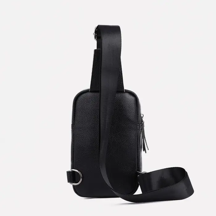 Сумка-слинг на молнии, цвет чёрный