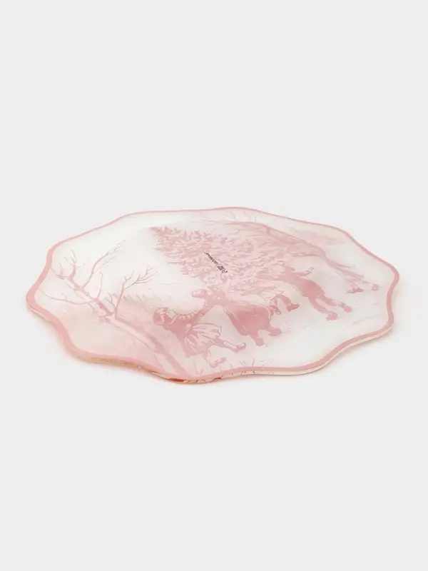 Тарелка обеденная цветок "Новогодние забавы" 25х2 см