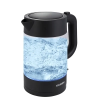 Чайник HYK-G7707 1,7л 2200Вт графит (стекло)