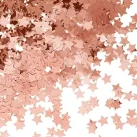 Конфетти &laquo;Звезда&raquo; розовое золото, металлик, 1.5 см, 50 г