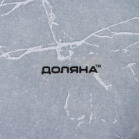 Салатник стеклянный Доляна &laquo;Марбл чёрный&raquo;, 740 мл, 18&times;4,5 см, цвет чёрный