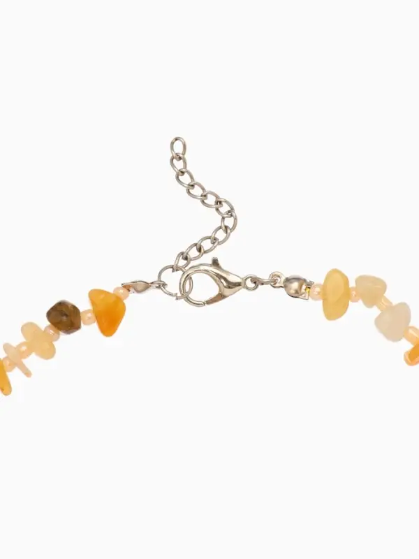 Ожерелье 20 см, цв. янтарный