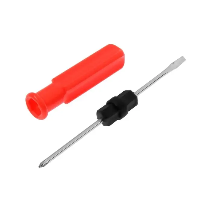 Отвертка комбинированная ЛОМ, 2 в 1, пластиковая рукоятка, PH0/SL3&times;60 мм