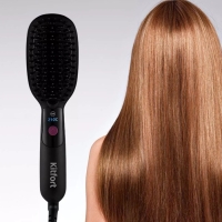 Электрическая расческа-выпрямитель Kitfort КТ-3221, 40 Вт, 210&deg;C, шнур 1.6 м