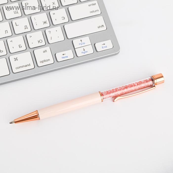 Ручка шариковая, синяя паста, 1.0 мм, с шейкером подарочная, металл &laquo;С 8 марта&raquo;