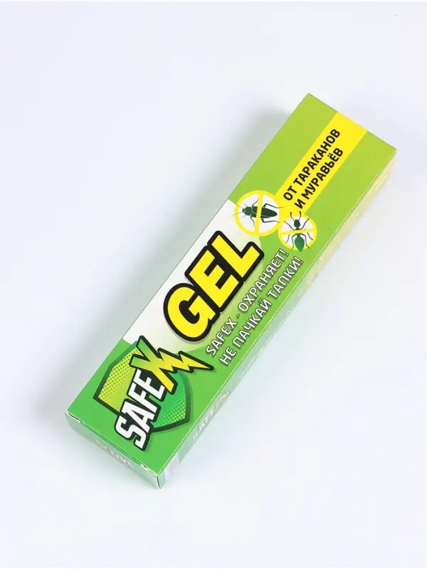 Средство от тараканов и муравьев Safex, гель, шприц, 20 мл Средство от тараканов и муравьев Safex, гель, шприц, 20 мл