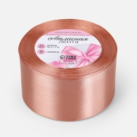 Лента атласная 50мм*25&plusmn;1ярд(23м&plusmn;1м) СП бежево-розовый АУ