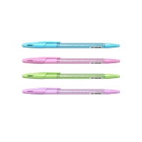 Ручка шариковая ErichKrause R-301 Spring Stick & Grip, узел 0.7 мм, чернила синие, резиновый держатель, длина линии письма 2000 метров,МИКС