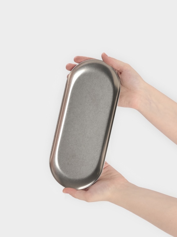 Тарелка овальная 26,2х11х1,5см, 201 сталь