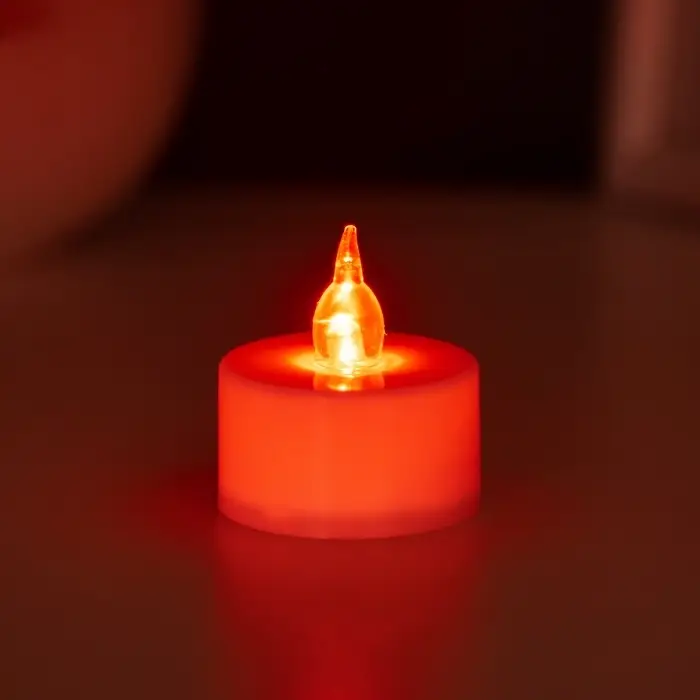 Светодиодная свеча, ночник LED RISALUX &laquo;Малая&raquo;, RGB, h=4 см