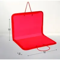 Папка с ручками А4, 325 х 240 х 25 мм, молния вокруг, пластиковая, "Офис"