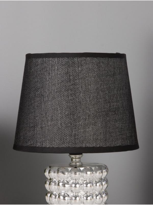 Лампа настольная "Бабл" 40Вт Е14 серебро 17х17х23см