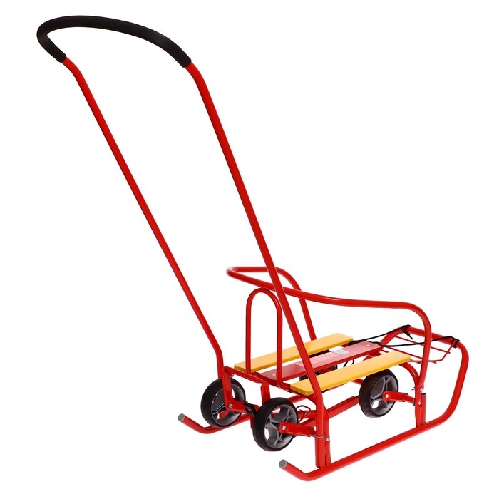 Санки &laquo;Ветерок 7 универсал&raquo;, цвет алый