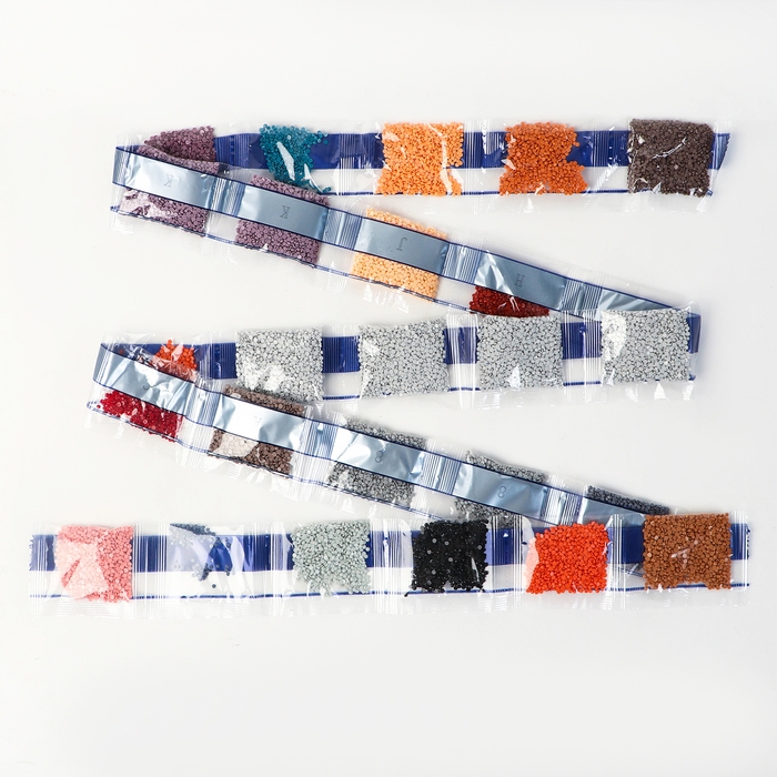 Алмазная мозаика с полным заполнением на холсте с подрамником &laquo;Котята&raquo;, 40 х 50 см