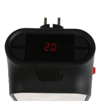 Портативный обогреватель Luazon LTO-09, 500Вт, 23 м&sup2;, 2 режима, чёрный, евровилка