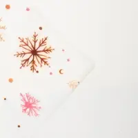 Бумага упаковочная тишью, новогодняя упаковка &laquo;Снежинки на белом&raquo;, 50&times;66 см
