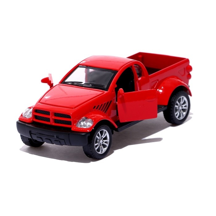 Машина металлическая &laquo;Раптор&raquo;, открываются двери, 1:32, инерция, цвет красный