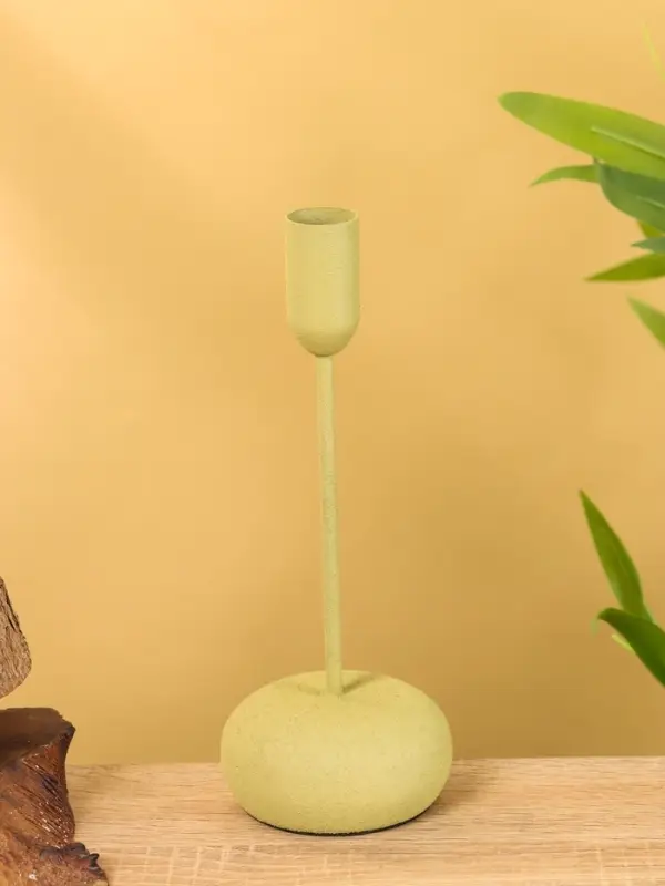 Подсвечник на 1 свечу текстурный "Олива" 8х8х20 см