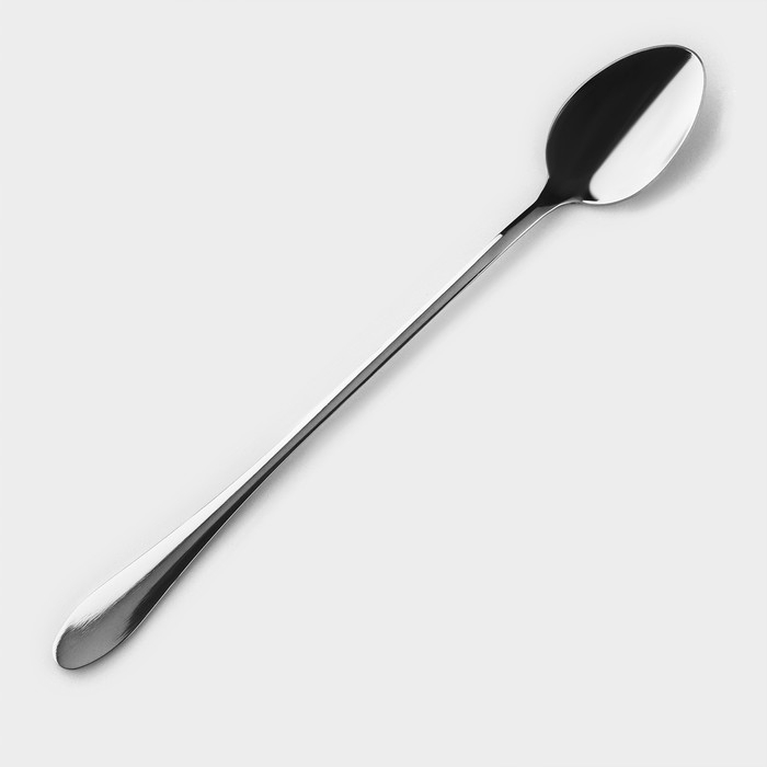 Ложка барная из нержавеющей стали &laquo;Милано&raquo;, длина 19,5 см, цвет серебряный