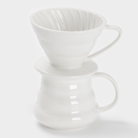 Пуровер-Кофейник "Глянец" 14,1х11,9х17,1, цвет белый