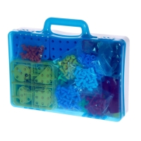 Конструктор в чемодане &laquo;Объёмная мозаика&raquo;, с электрическим шуруповертом, 40 моделей, 200 деталей