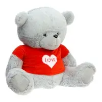 Мягкая игрушка "Медведь Тед", в кофте, цвет серый, 120 см