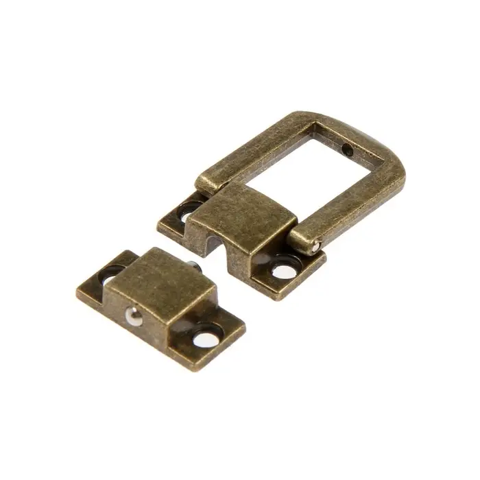 Замок-защелка на ящик ZM01, 2.5&times;2 см, цвет бронза