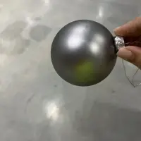 Оформительский шар Finery, 8 см, матовый серебристый