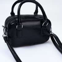 Сумка женская, 20*9*12, отд на молнии, длин ремень, черный