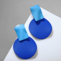 Серьги металл &laquo;Яркость&raquo; геометрия, цвет синий