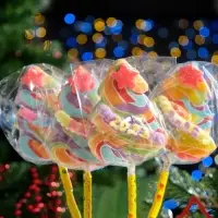 Карамель на палочке &laquo;Елочка лолли&raquo;, радуга, 55 г