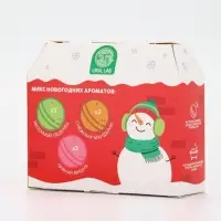 Бомбочки для ванны в домике &laquo;Снеговик&raquo;, набор 6 шт х 40 г, URAL LAB