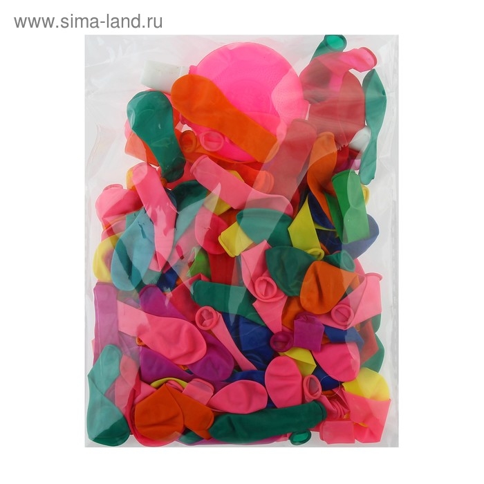 Набор &laquo;Водная бомба&raquo;, 200 шт. с насосом и насадкой, цвета МИКС