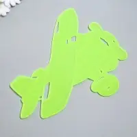Наклейка интерьерная фосфорная &laquo;Самолёт&raquo;, с клеевыми подушечками, 29.5&times;25 см, МИКС