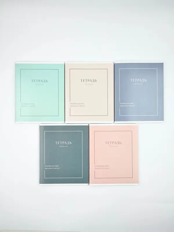Тетради в клетку, 48 л., набор из 5 шт., блок №1 &laquo;Мечта&raquo;