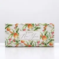 Коробочка для макарун &laquo;Новогодняя посылка&raquo; 12 х 5,5 х 5,5 см.