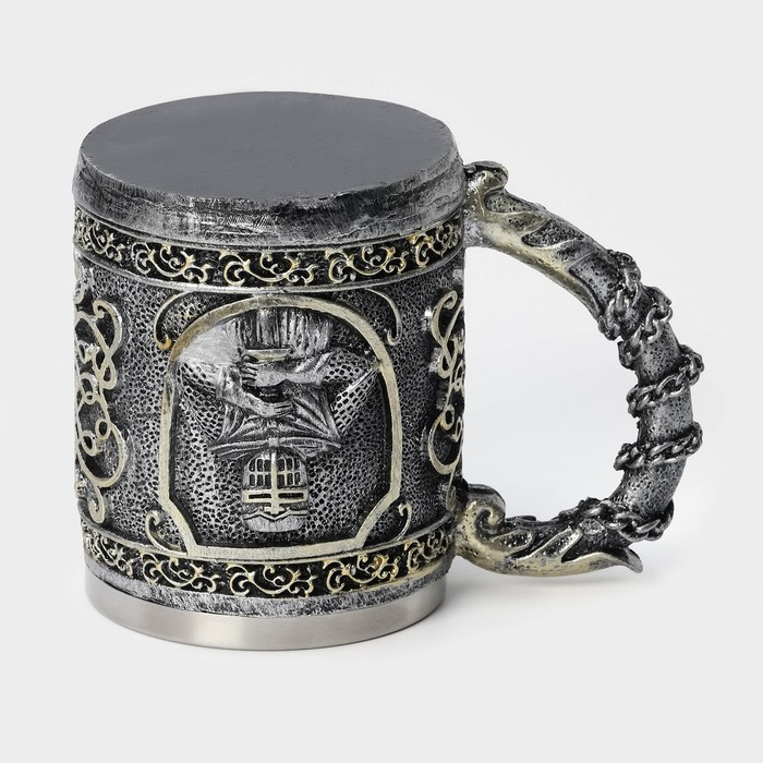 Кружка &laquo;Рыцарь&raquo;, 400 мл, серебристый