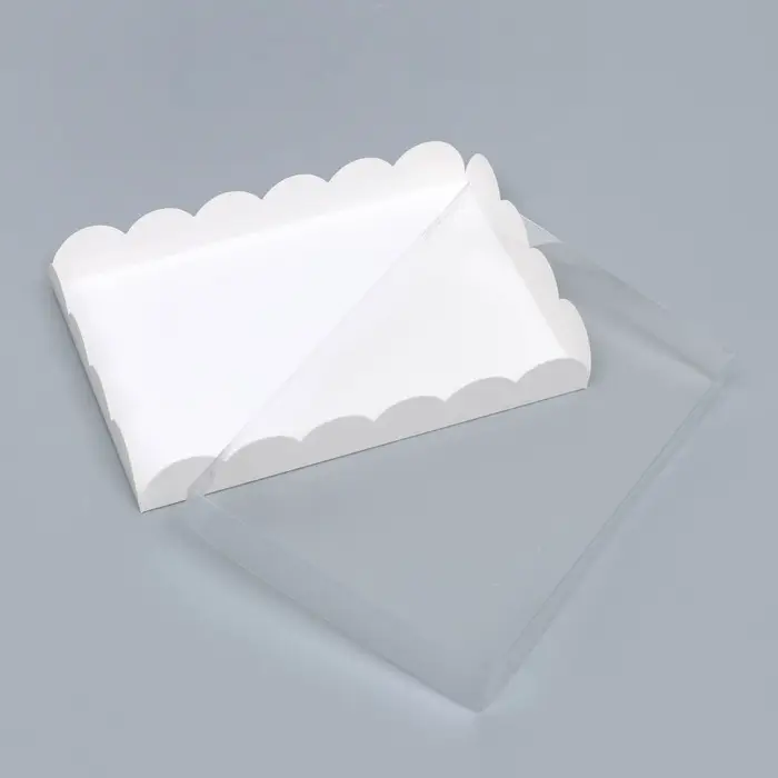 Коробка для печенья, белая, 22&times;15&times;3 см